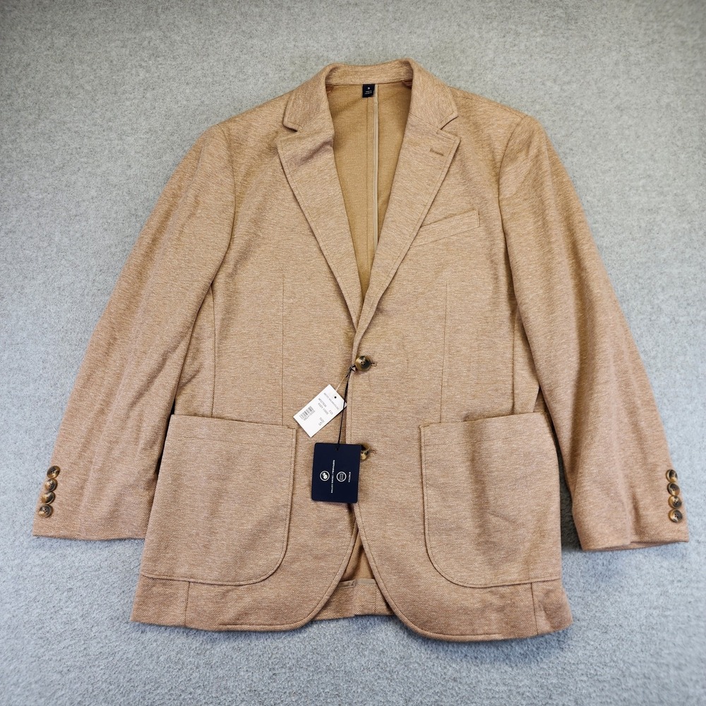NEW Joseph Abboud Men S Modern Fit Blazer Cotton Blend Unconstructed Light Brown